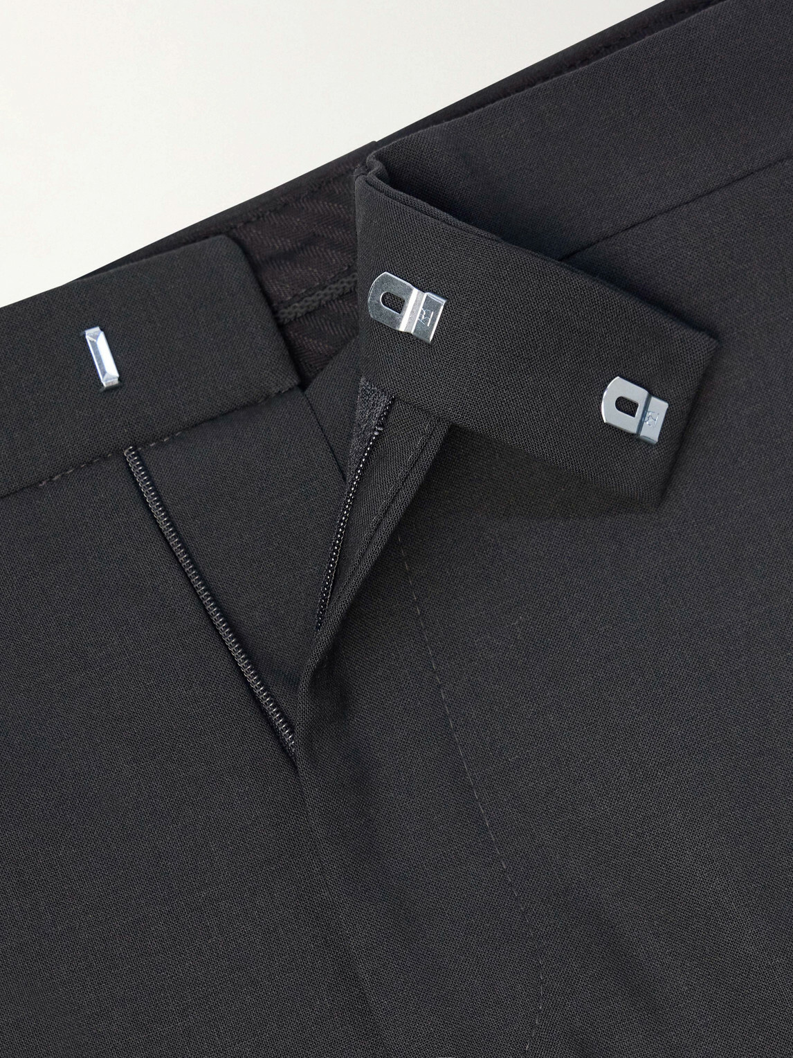 Favourbrook - Dalton Slim-Fit Straight-Leg Stretch-Wool Tuxedo Trousers - Black