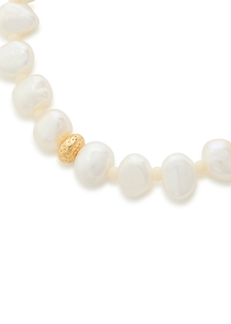 Anni LU Stellar Pearly 18kt Gold-plated Beaded Bracelet - Pearl - One Size