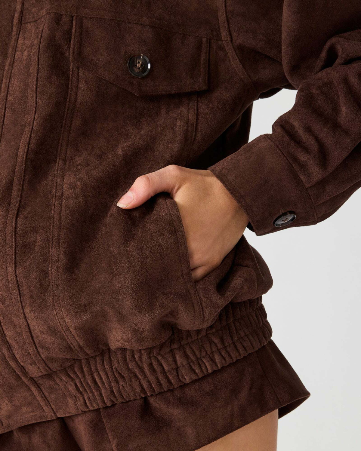 Steve Madden Henson Jacket in Chocolate