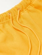 Abc. 123. - Wide-Leg Logo-Detailed Cotton-Blend Jersey Drawstring Shorts - Yellow