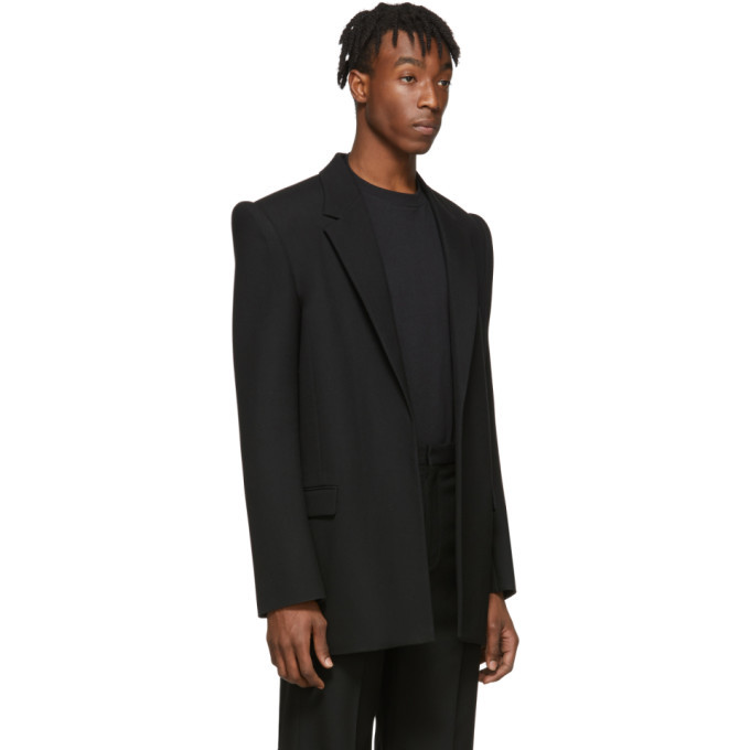 Balenciaga Black Suspended Shoulder Jacket Balenciaga