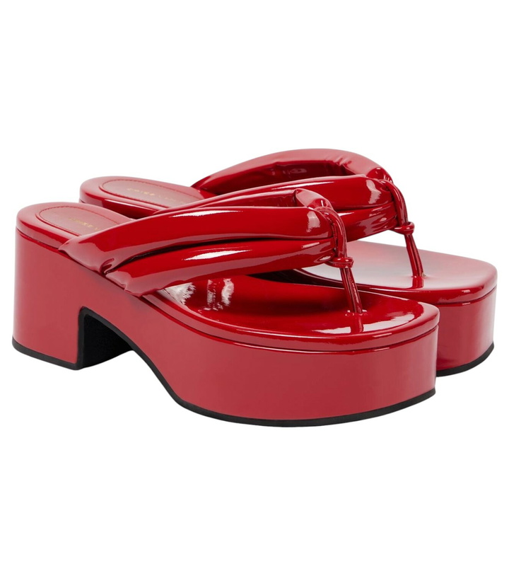 Photo: Dries Van Noten 60 patent leather thong sandals