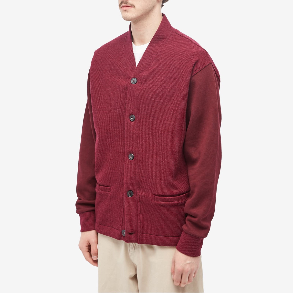 Kestin Men's Glencorse Cardigan in Berry