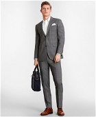 Brooks Brothers Men's Milano-Fit Windowpane Wool Suit Jacket | Grey