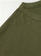 Officine Générale - Benny Garment-Dyed Cotton-Jersey T-Shirt - Green