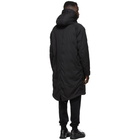 Stone Island Black Down Wool Ghost Coat