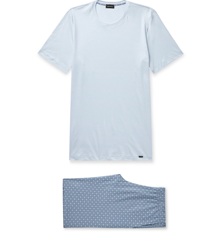 Photo: Hanro - Cotton-Jersey Pyjama Set - Blue