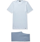 Hanro - Cotton-Jersey Pyjama Set - Blue