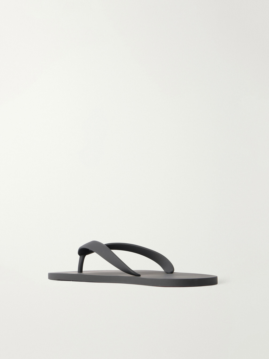 Christian Louboutin - Logo-Embossed Rubber Flip Flops - Black
