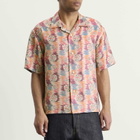 Visvim Men's Crosby Jacquard Silk Short Sleeve Shirt in Multi