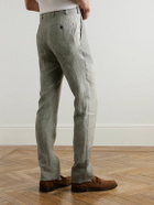 Kingsman - Slim-Fit Linen Suit Trousers - Green