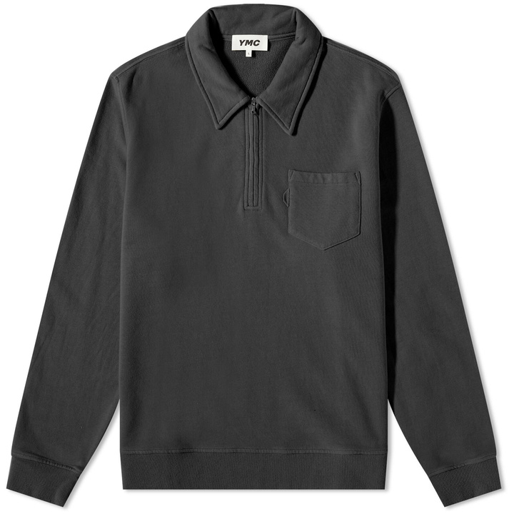 Photo: YMC Men's Sugden Quarter Zip in Black