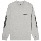 Neighborhood Men's 1 Long Sleeve Printed T-Shirt in Grey