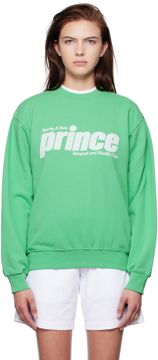 Sporty & Rich Green Prince Edition Sweatshirt