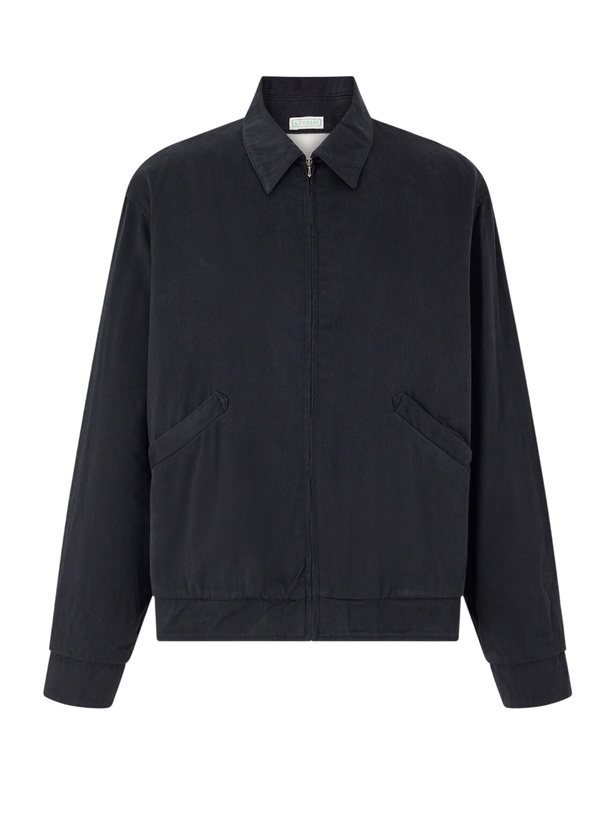 Photo: A.PRESSE - Silk-Blend Gabardine Bomber Jacket - Black
