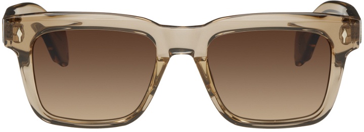 Photo: JACQUES MARIE MAGE Tan Yellowstone Forever Limited Edition Torino Sunglasses