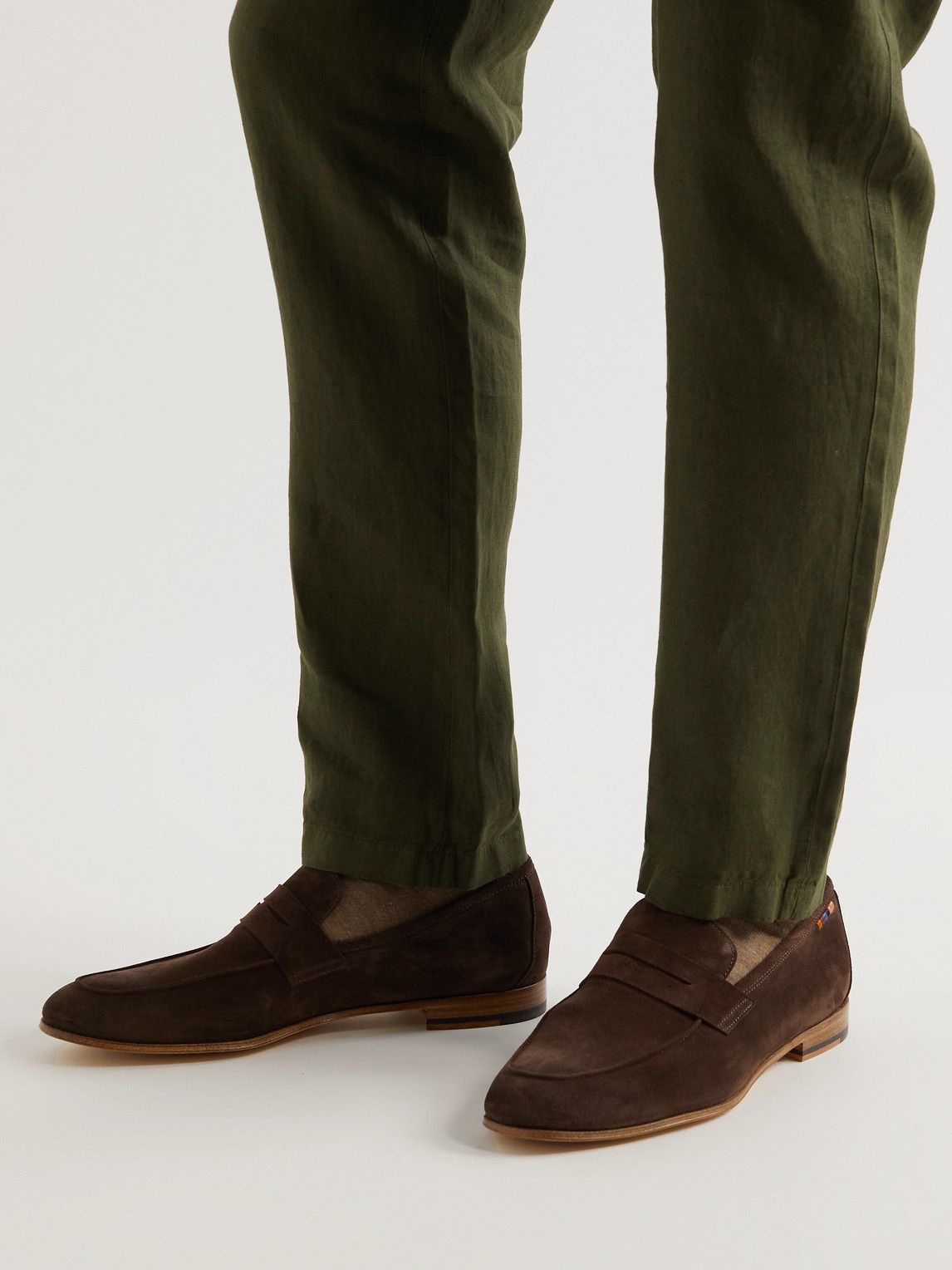 Paul Smith - Livino Suede Penny Loafers - Brown Paul Smith