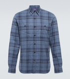 Ralph Lauren Purple Label - Checked cotton twill shirt