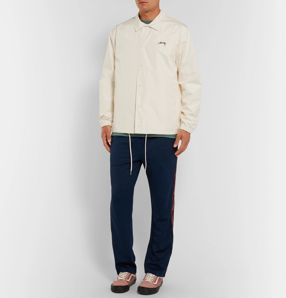 Stüssy - Cruize Logo-Print Shell Jacket - Cream Stussy