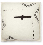 Jupe by Jackie - Embroidered Mohair Cushion Cover - White