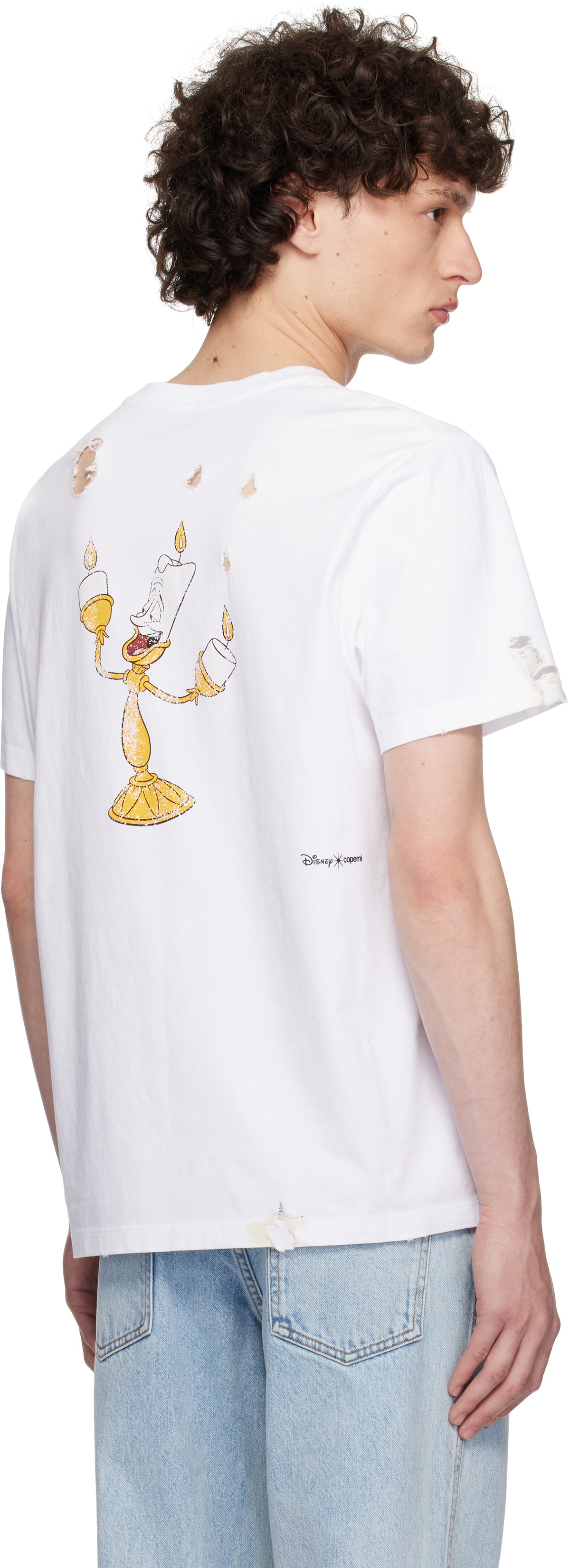 Coperni White Disney 'Burned By You Before' Boxy T-shirt