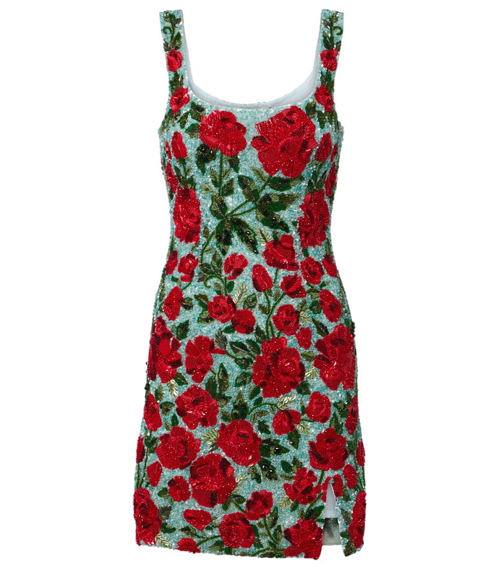 Photo: Là Fuori Crimson Rose sequined minidress