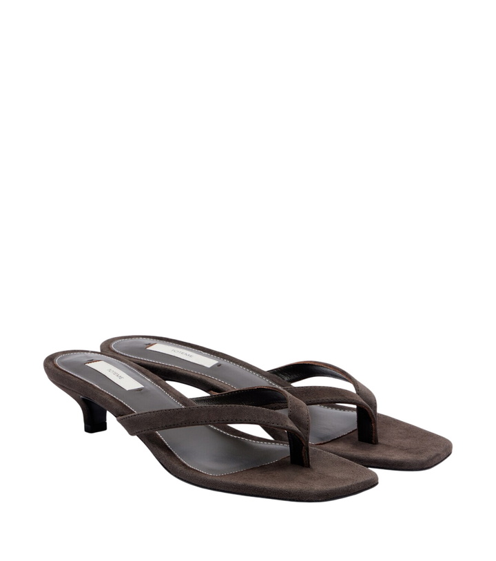 Photo: Toteme Suede thong sandals