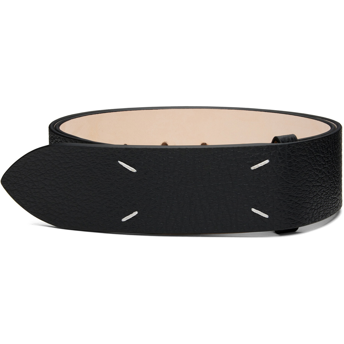 Gosha Rubchinskiy Black Embossed Leather Belt Gosha Rubchinskiy