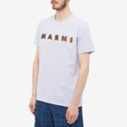 Marni Men's Logo T-Shirt in Thistle