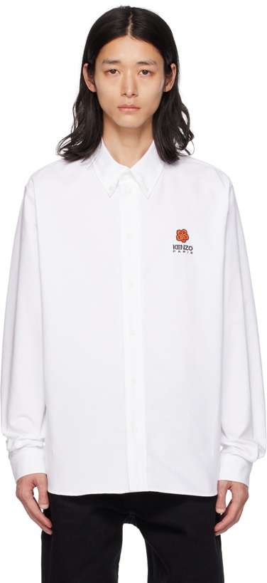 Photo: Kenzo White Kenzo Paris Boke Flower Shirt