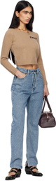 Chloé Brown Chunky Wool Knit Sweater