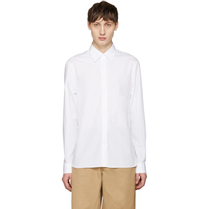 Photo: Acne Studios White Glasgow Pop Shirt