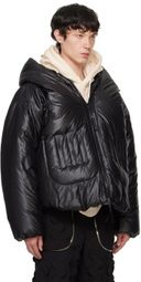 Juntae Kim Black Quilted Spiral Down Jacket
