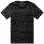 MASTERMIND WORLD Men's Tribal Skull Velour T-Shirt in Black