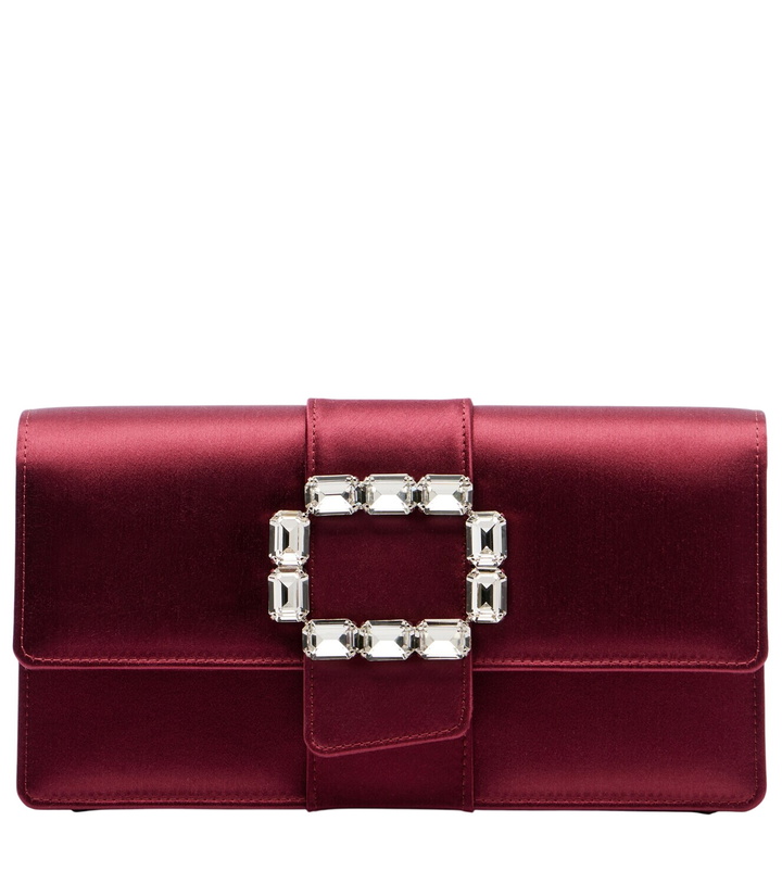 Photo: Manolo Blahnik Maycap embellished satin clutch