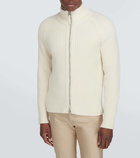 Tom Ford Ribbed-knit wool and cashmere cardigan