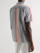Orlebar Brown - Hibbert Striped Chenille Shirt - Blue