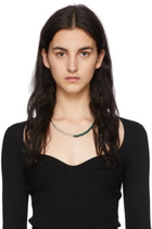 WWW.WILLSHOTT Silver & Green Malachite Necklace