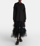 Simone Rocha Embellished leather platform brogues