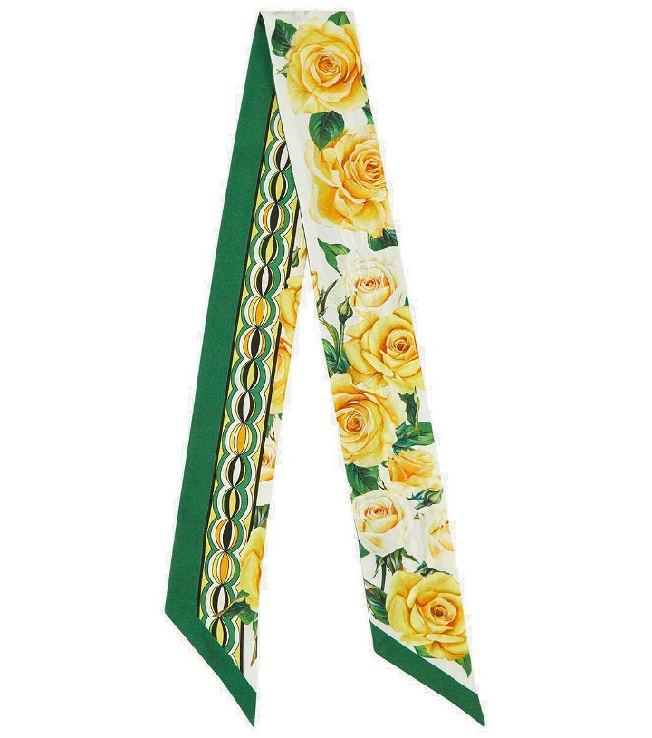 Photo: Dolce&Gabbana Floral silk scarf