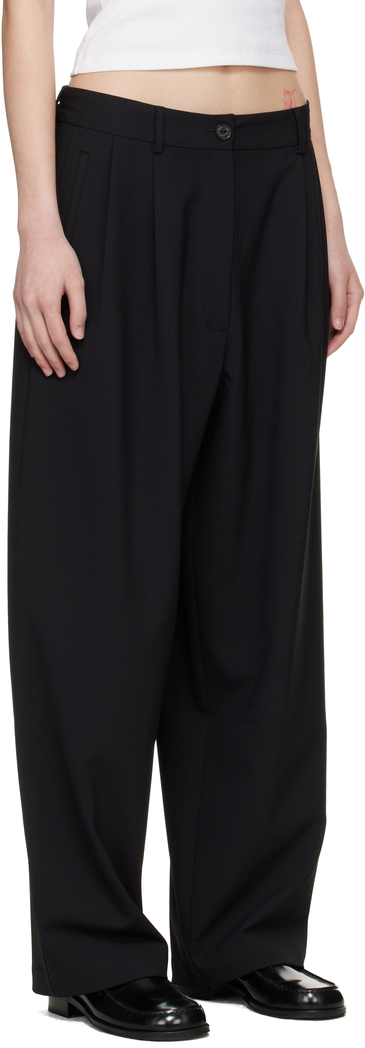 Cordera Black Tailored Masculine Trousers