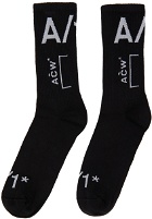 A-COLD-WALL* Black Jacquard Socks
