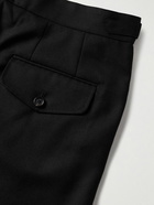 BODE - Straight-Leg Lace-Trimmed Wool Trousers - Black