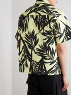 Jacquemus - Camp-Collar Floral-Print Cotton-Canvas Shirt - Yellow