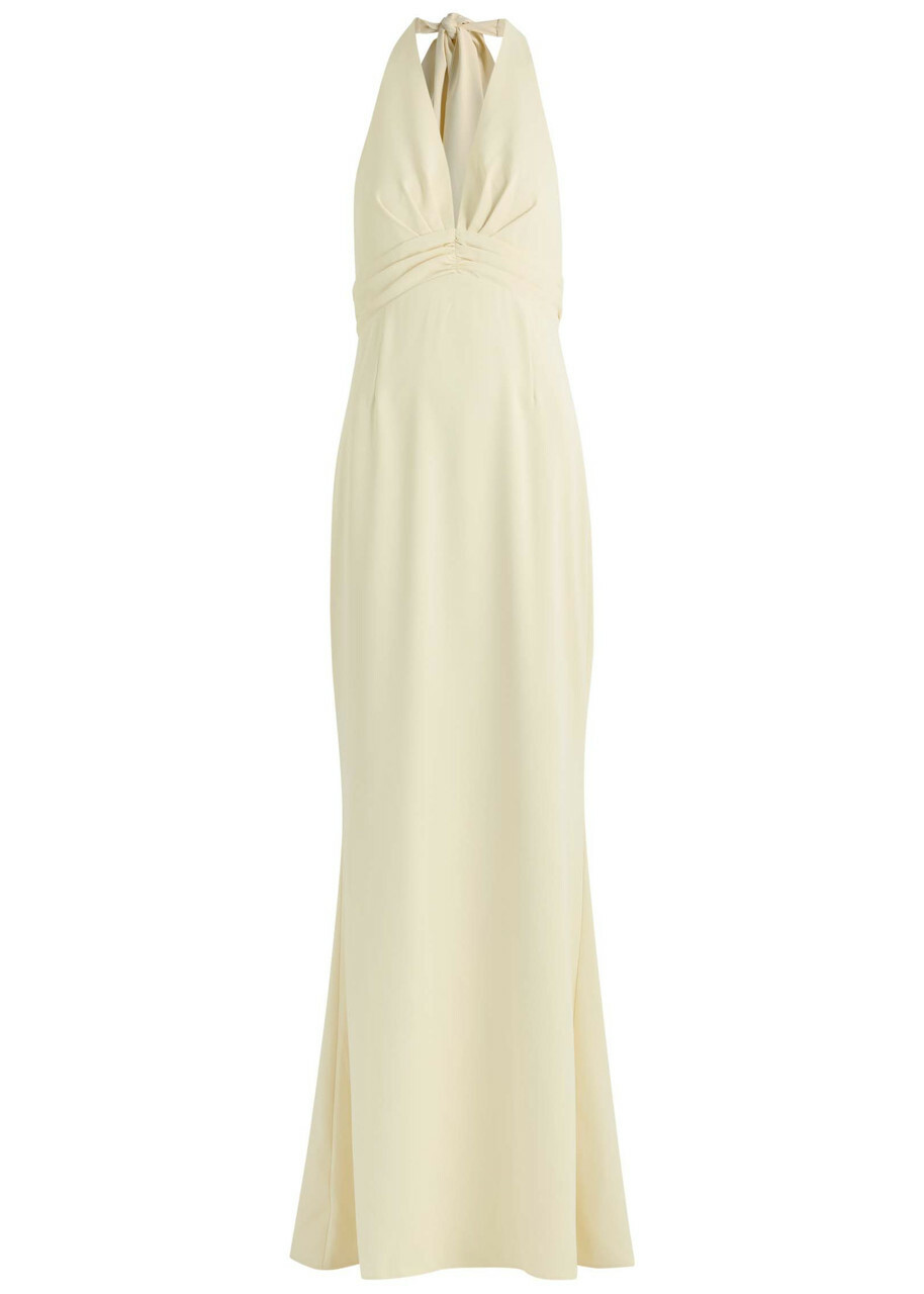 slim fit dress slacks Odd Muse The Ultimate Muse Halter Neck Maxi Dress - Black