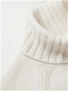 Brunello Cucinelli - Intarsia Cashmere Rollneck Sweater - Neutrals