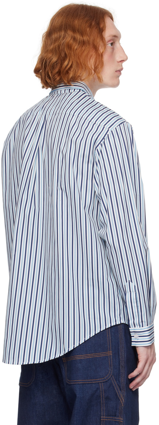Fiorucci Blue & White Striped Shirt