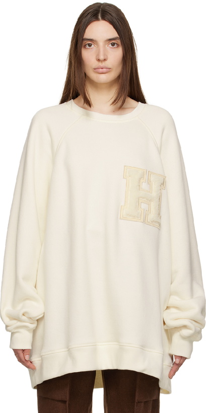 Photo: HALFBOY Off-White Over Patch Sweatshirt