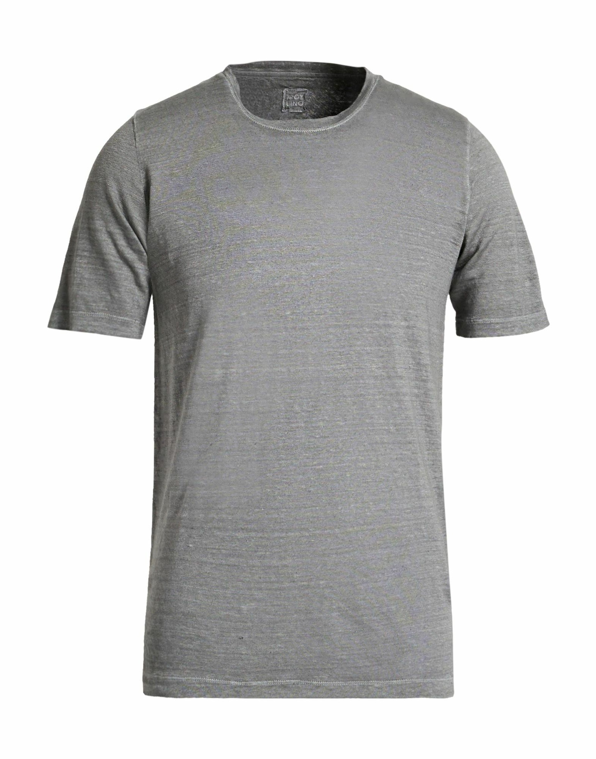120% Lino Mens T-shirt in Grey