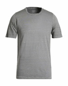 120% Lino Mens T-shirt in Grey